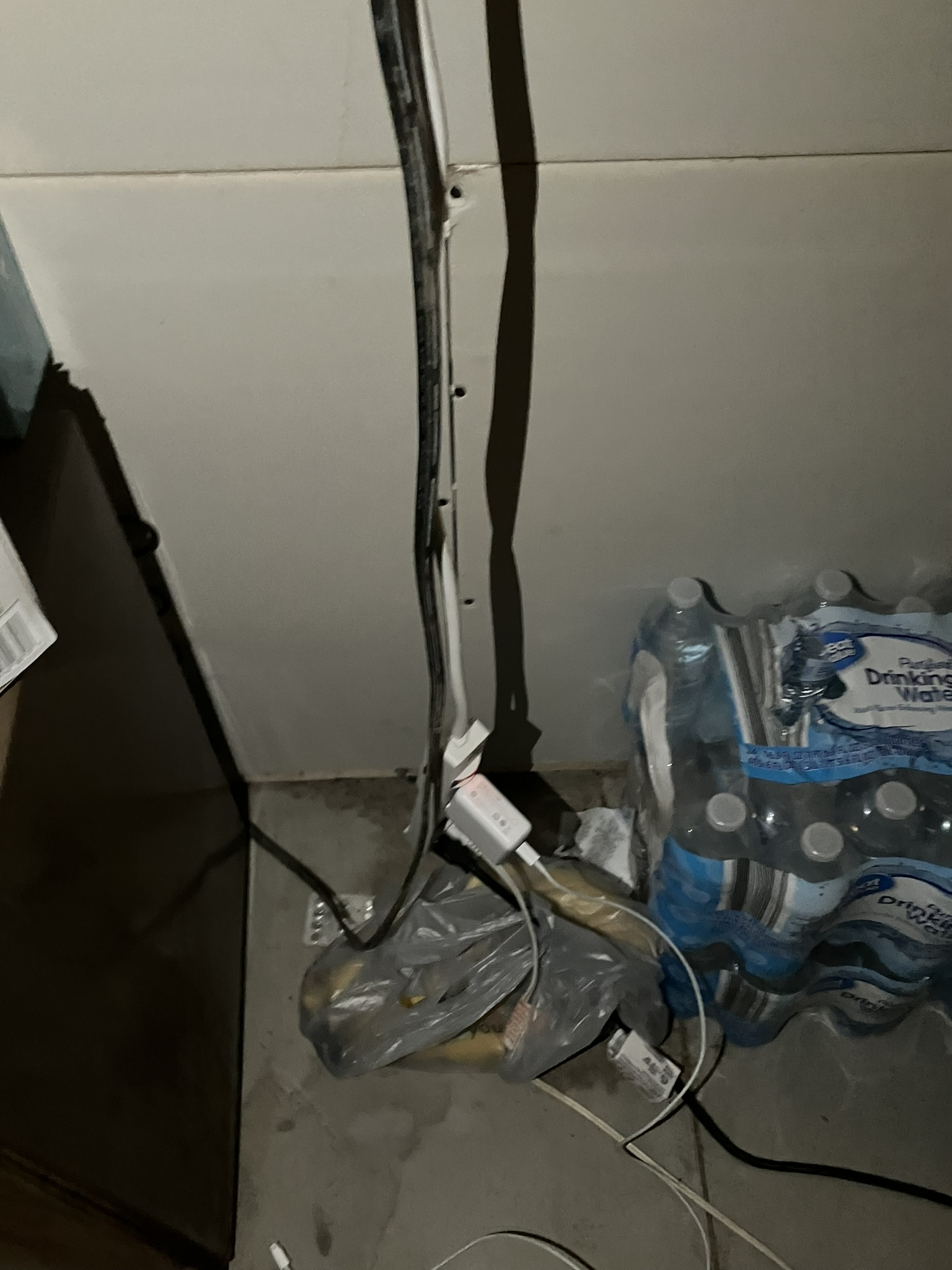 photo of exposed wiring