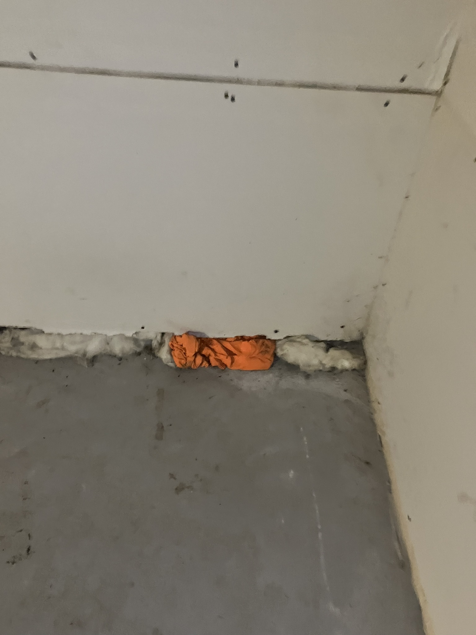 photo of exposed insulation